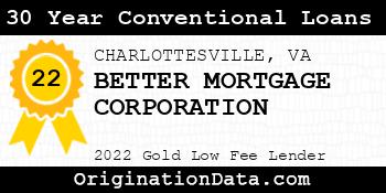 BETTER MORTGAGE CORPORATION 30 Year Conventional Loans gold