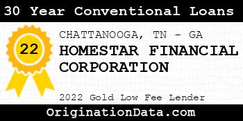 HOMESTAR FINANCIAL CORPORATION 30 Year Conventional Loans gold