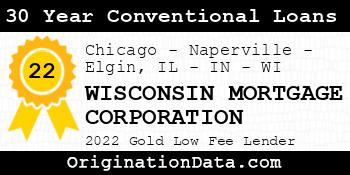 WISCONSIN MORTGAGE CORPORATION 30 Year Conventional Loans gold