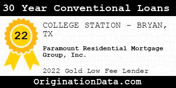 Paramount Residential Mortgage Group 30 Year Conventional Loans gold