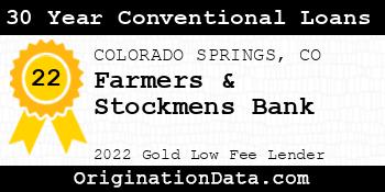Farmers & Stockmens Bank 30 Year Conventional Loans gold