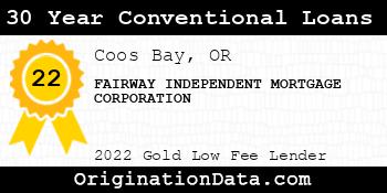 FAIRWAY INDEPENDENT MORTGAGE CORPORATION 30 Year Conventional Loans gold