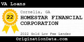 HOMESTAR FINANCIAL CORPORATION VA Loans gold