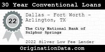 The City National Bank of Sulphur Springs 30 Year Conventional Loans silver