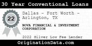 NOVA FINANCIAL & INVESTMENT CORPORATION 30 Year Conventional Loans silver