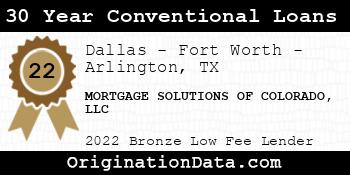 MORTGAGE SOLUTIONS OF COLORADO 30 Year Conventional Loans bronze