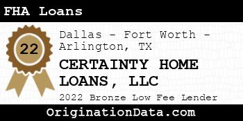 CERTAINTY HOME LOANS FHA Loans bronze