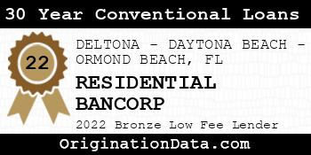 RESIDENTIAL BANCORP 30 Year Conventional Loans bronze