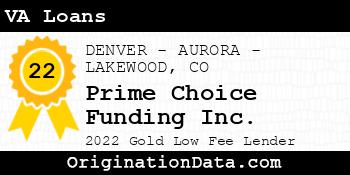 Prime Choice Funding VA Loans gold