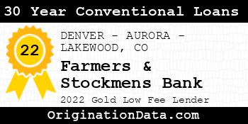 Farmers & Stockmens Bank 30 Year Conventional Loans gold