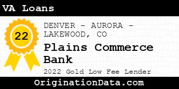Plains Commerce Bank VA Loans gold