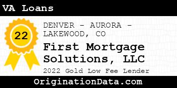 First Mortgage Solutions VA Loans gold