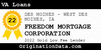 FREEDOM MORTGAGE CORPORATION VA Loans gold