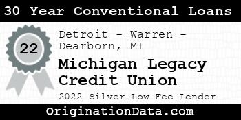Michigan Legacy Credit Union 30 Year Conventional Loans silver