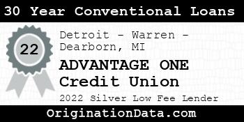 ADVANTAGE ONE Credit Union 30 Year Conventional Loans silver