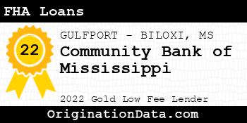 Community Bank of Mississippi FHA Loans gold