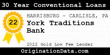 York Traditions Bank 30 Year Conventional Loans gold