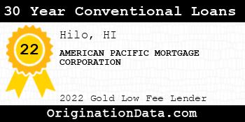 AMERICAN PACIFIC MORTGAGE CORPORATION 30 Year Conventional Loans gold