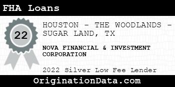 NOVA FINANCIAL & INVESTMENT CORPORATION FHA Loans silver