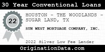 SUN WEST MORTGAGE COMPANY 30 Year Conventional Loans silver