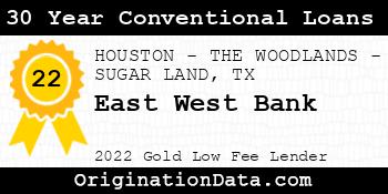 East West Bank 30 Year Conventional Loans gold