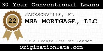 MSA MORTGAGE 30 Year Conventional Loans bronze