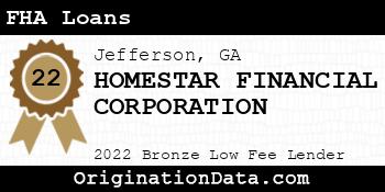 HOMESTAR FINANCIAL CORPORATION FHA Loans bronze