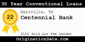 Centennial Bank 30 Year Conventional Loans gold