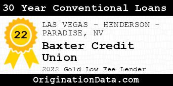 Baxter Credit Union 30 Year Conventional Loans gold