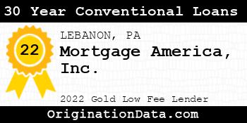 Mortgage America 30 Year Conventional Loans gold