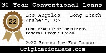 LONG BEACH CITY EMPLOYEES Federal Credit Union 30 Year Conventional Loans bronze