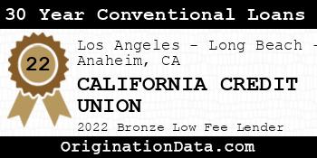 CALIFORNIA CREDIT UNION 30 Year Conventional Loans bronze