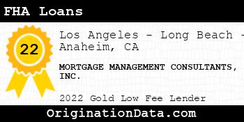 MORTGAGE MANAGEMENT CONSULTANTS FHA Loans gold