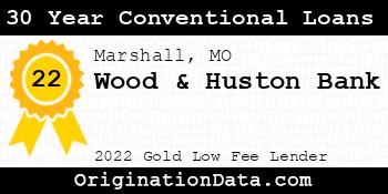 Wood & Huston Bank 30 Year Conventional Loans gold
