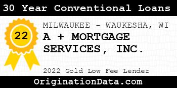 A + MORTGAGE SERVICES 30 Year Conventional Loans gold