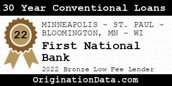 First National Bank 30 Year Conventional Loans bronze