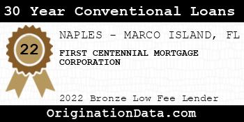 FIRST CENTENNIAL MORTGAGE CORPORATION 30 Year Conventional Loans bronze
