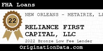 RELIANCE FIRST CAPITAL FHA Loans bronze