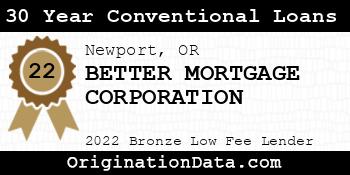 BETTER MORTGAGE CORPORATION 30 Year Conventional Loans bronze