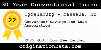 Gouverneur Savings and Loan Association 30 Year Conventional Loans gold