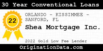 Shea Mortgage 30 Year Conventional Loans gold