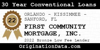 FIRST COMMUNITY MORTGAGE 30 Year Conventional Loans bronze