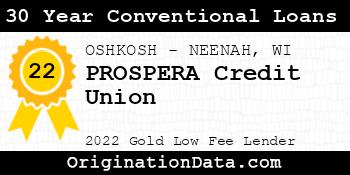 PROSPERA Credit Union 30 Year Conventional Loans gold