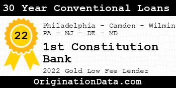 1st Constitution Bank 30 Year Conventional Loans gold