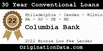 Columbia Bank 30 Year Conventional Loans bronze