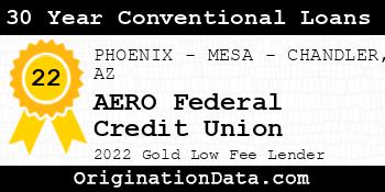 AERO Federal Credit Union 30 Year Conventional Loans gold