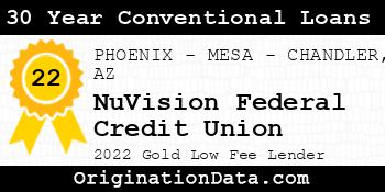NuVision Federal Credit Union 30 Year Conventional Loans gold