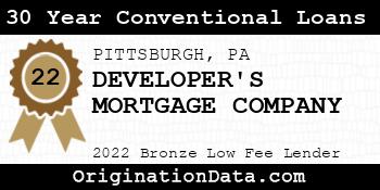 DEVELOPER'S MORTGAGE COMPANY 30 Year Conventional Loans bronze