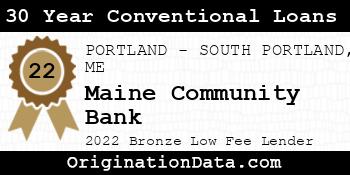 Maine Community Bank 30 Year Conventional Loans bronze