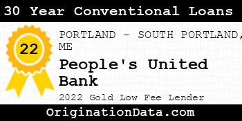 People's United Bank 30 Year Conventional Loans gold